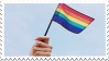 pride flag stamp